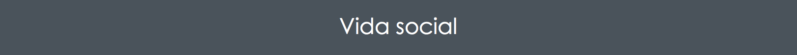 Vida social