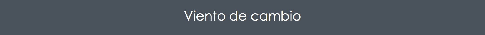 Viento de cambio